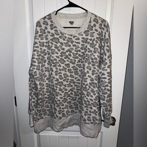 Aerie Gray Animal Print Women's Sweater
